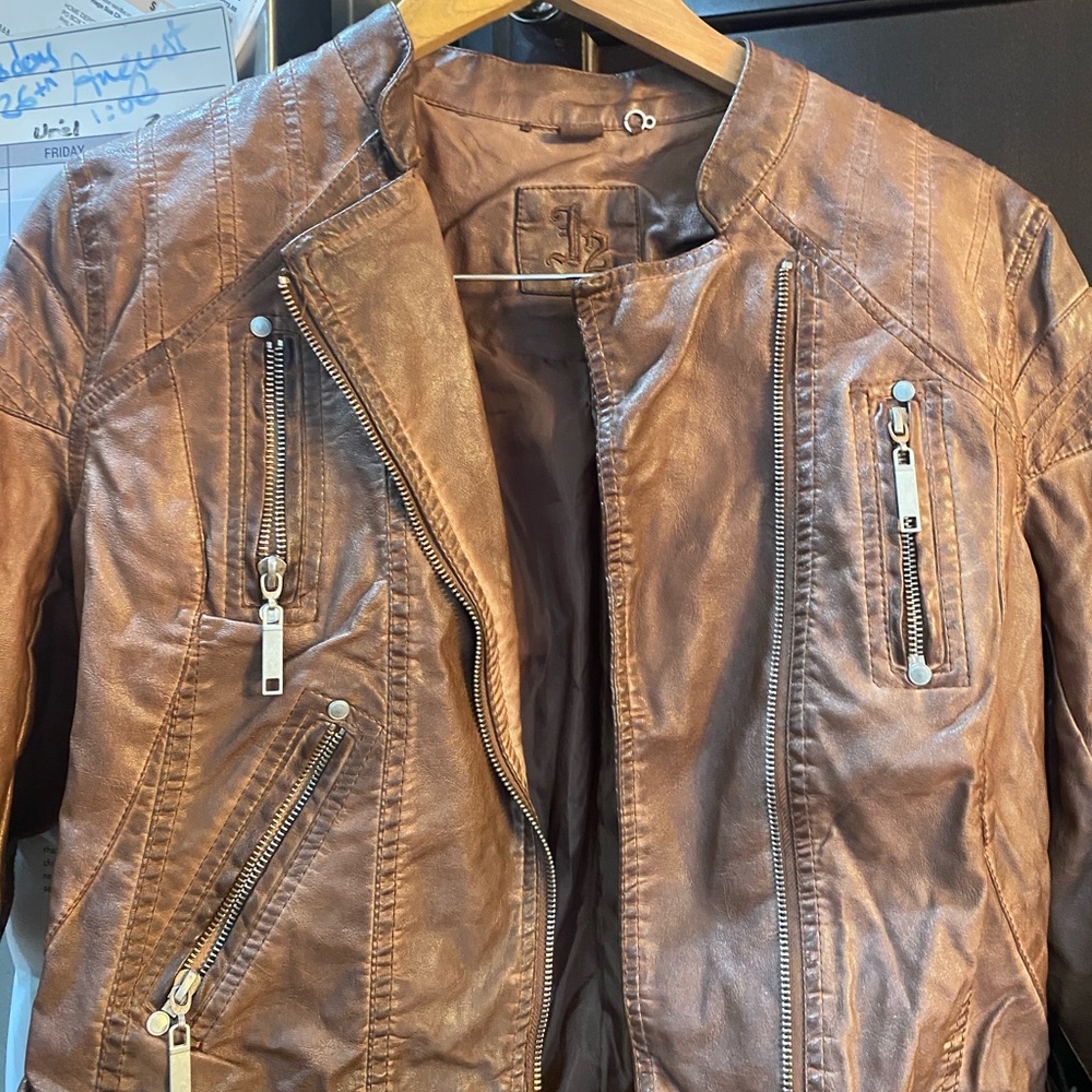 Faux leather jacket